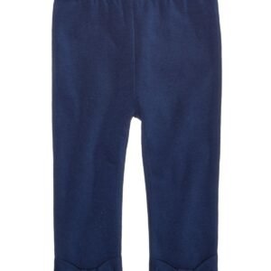 First Impressions Baby Girls Bow-Hem Leggings Medieval Blue