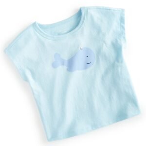 First Impressions Baby Boys Swimming Whale Graph Oasis Blue