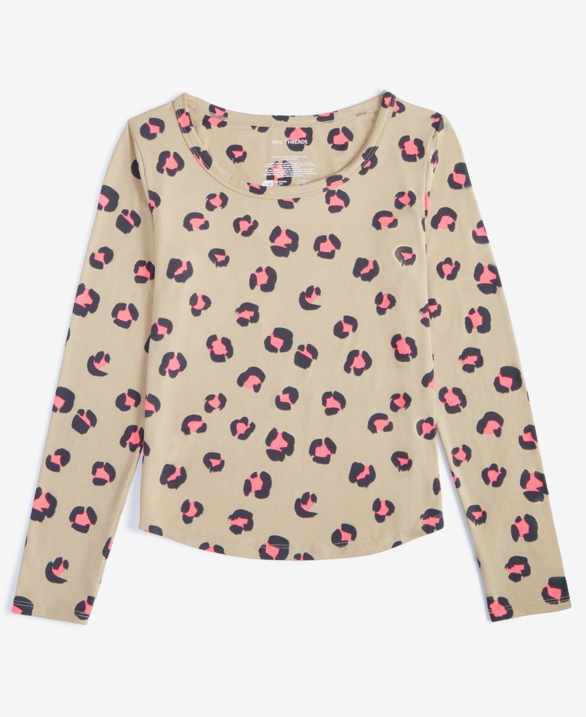 Epic Threads Little Big Girls Long-Sleeve Travertine Tile L 1416