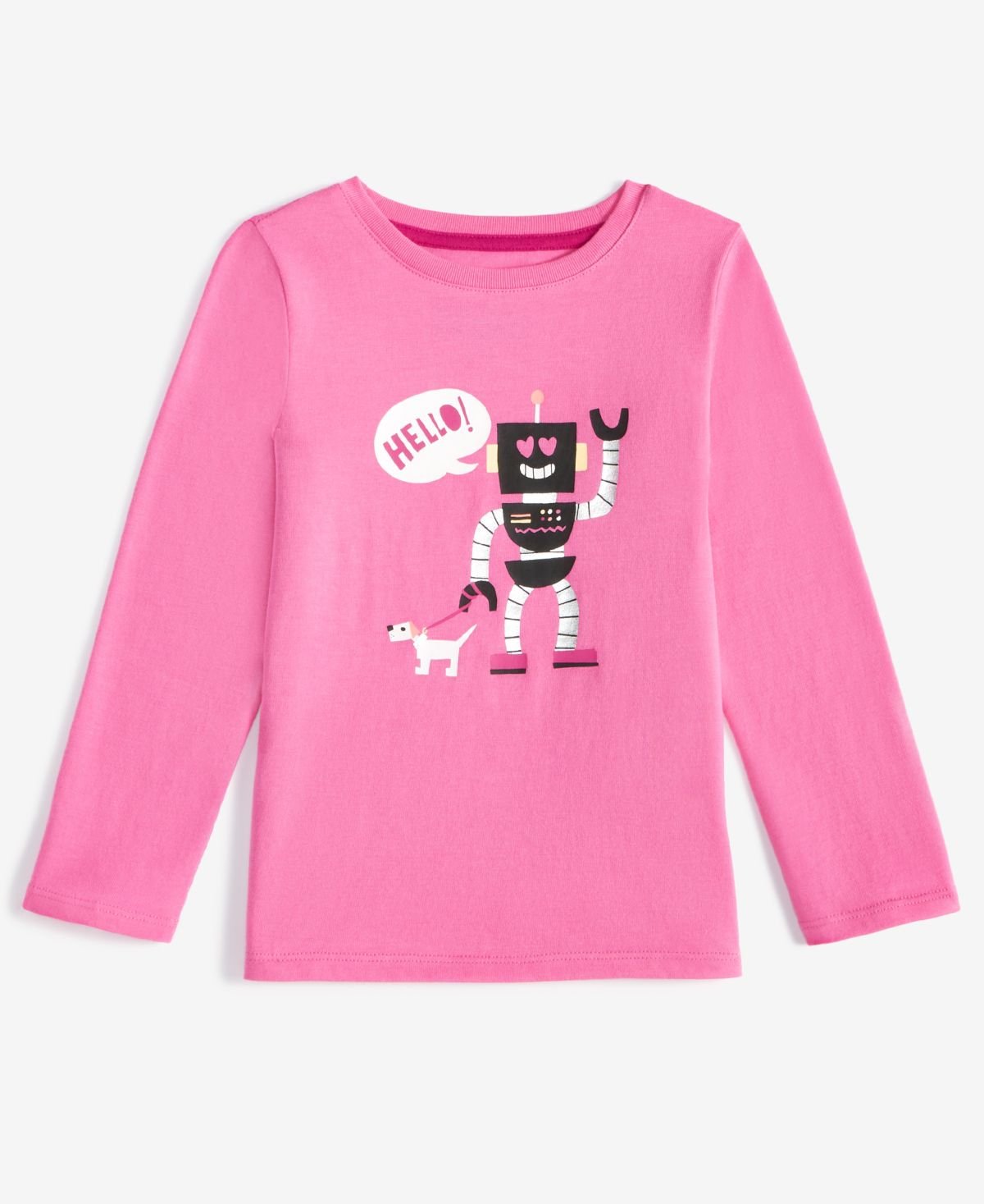 Epic Threads Toddler Girls Robot-Graphic Lo Bright Peo