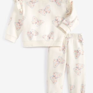 First Impressions Baby Girls Butterfly-Print Fle Vintage Cr