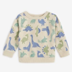 First Impressions Baby Long-Sleeve French Terry Brown Rice