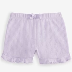 First Impressions Baby Girls Pointelle Shorts Lavender F