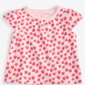 First Impressions Baby Girls Strawberry-Print T- Beloved Pi
