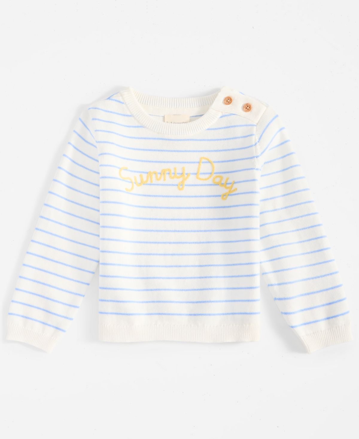 First Impressions Baby Sunny Day Striped Cotton Angel Whit
