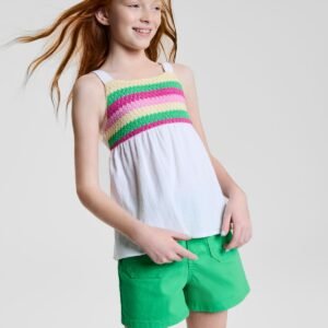Epic Threads Big Girls Cotton Multi Crochet Bright Whi