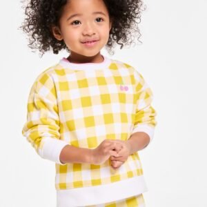 Epic Threads Toddler Girls Gingham Sweatshi Maize Yell