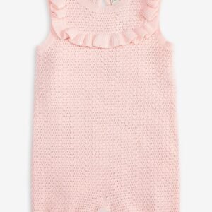 First Impressions Baby Girls Pointelle Cotton Ru Beloved Pink