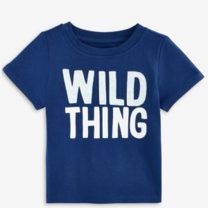 First Impressions Baby Boys Wild Thing Graphic T Navy Sea