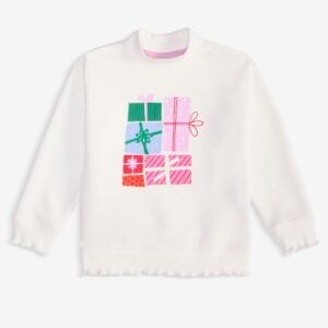 Epic Threads Girls Toddler 2T-4T Present Mo Angel White