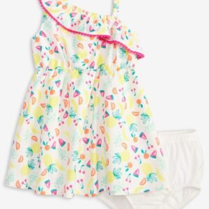 First Impressions Baby Girls Fruit Toss Printed Angel Whit