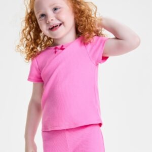 Epic Threads Toddler Girls Ribbed Short-Sle Pop Pink