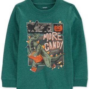 Carters Toddler Boys Dinosaur Hallowee Green