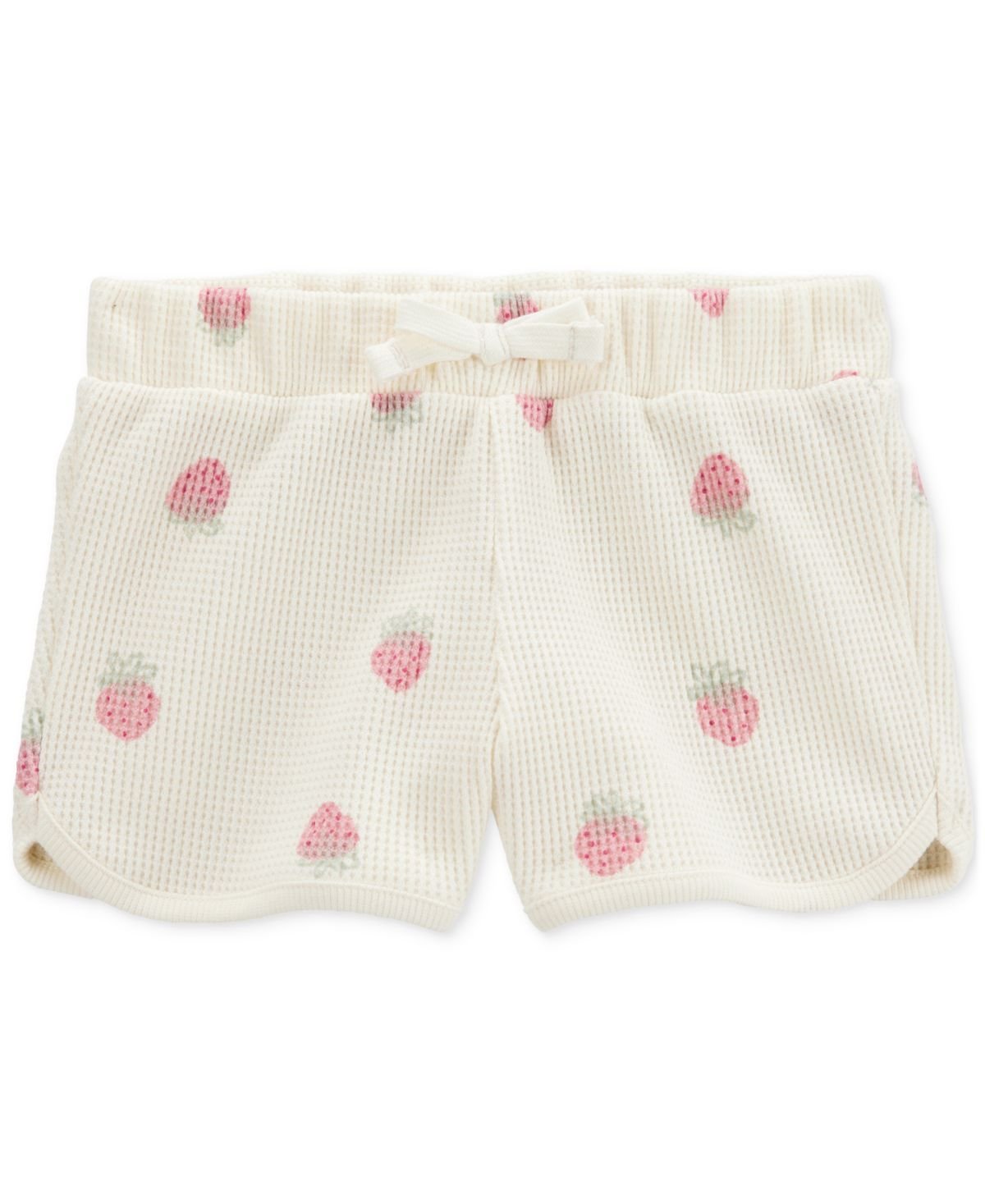 Carters Toddler Girls Strawberry-Print Cream