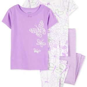 Carters Toddler Girls Floral Butterfly Purple