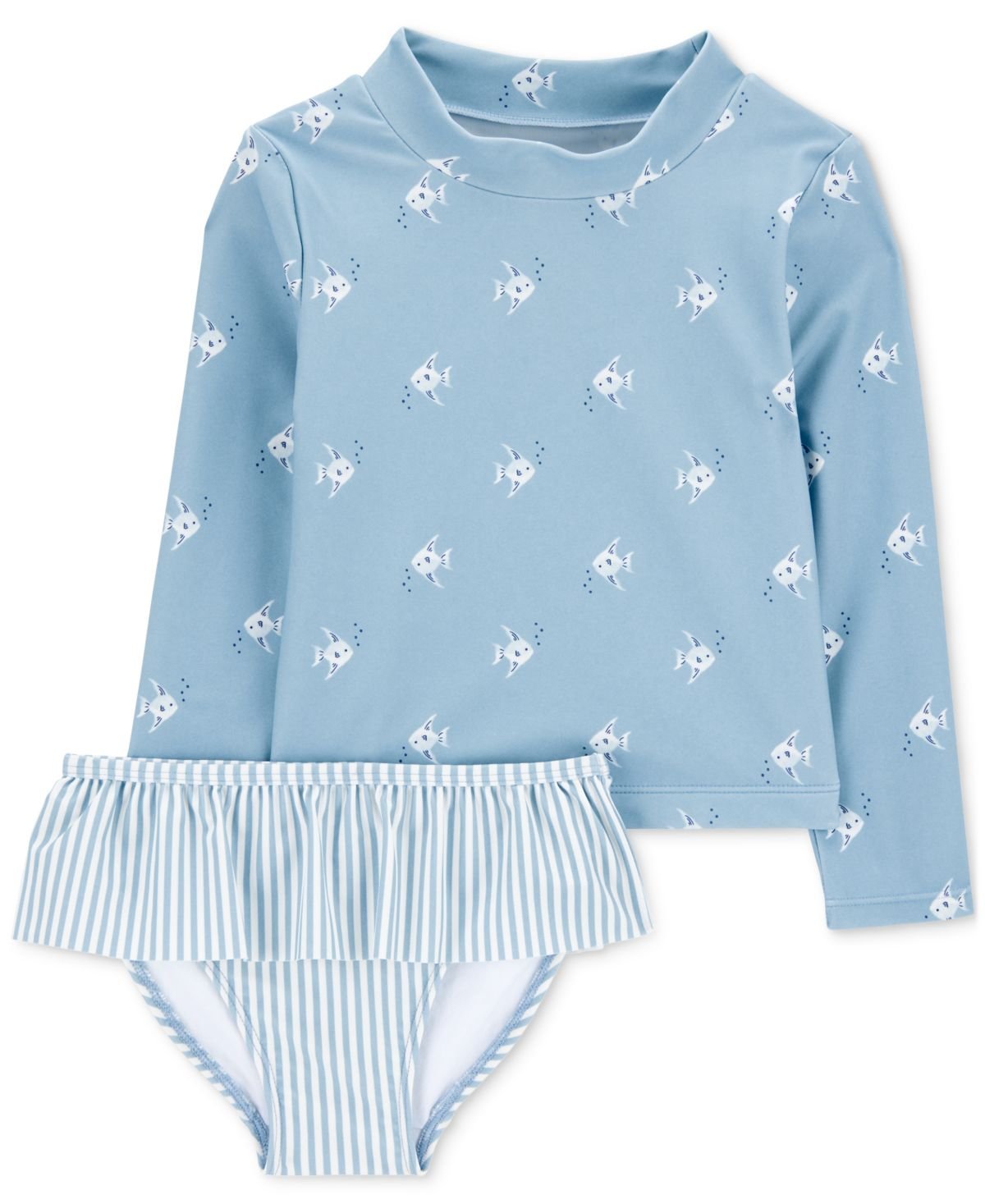 Carters Toddler Girls Fish-Print Rash Assorted