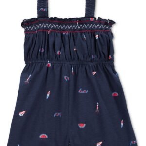 Carters Toddler Girls 4th Of July Cott Navy