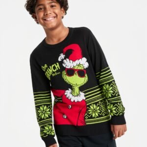The Grinch Boys 5-20 Printed Long-Sleeve Black L 1416
