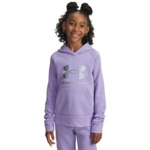 Under Armour Girls 6-16 Rival Long Sleeve S Prime Pink