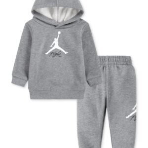 Jordan Baby Boys Jumpman Hoodie Jog Carbon Heather