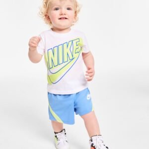 Nike Baby Boys 2-Pc. Logo T-Shirt Blue Beyond