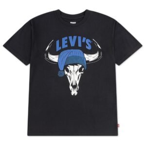 Levis Boys 8-20 Festive Steer Head C Jet Black