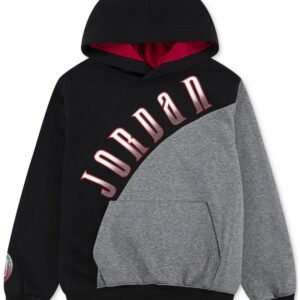 Jordan Big Boys Colorblocked Logo Pul Sport BlueBlack