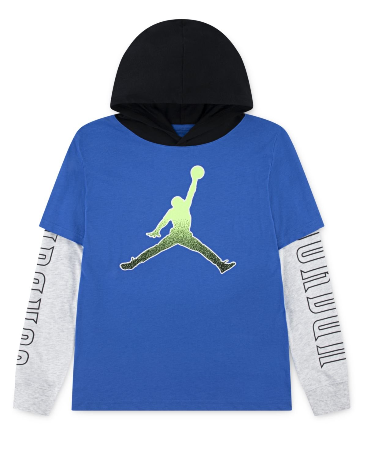 Jordan Big Boys Gametime Layered-Look Sport Blue