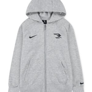 Nike 3BRAND by Russell Wilson Big Boys Fleece Zipper Hoodie Black