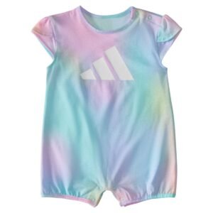 adidas Baby Girls Short Sleeve Semi flash aqua