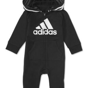 adidas Baby Boys Logo Coverall Grey Heather