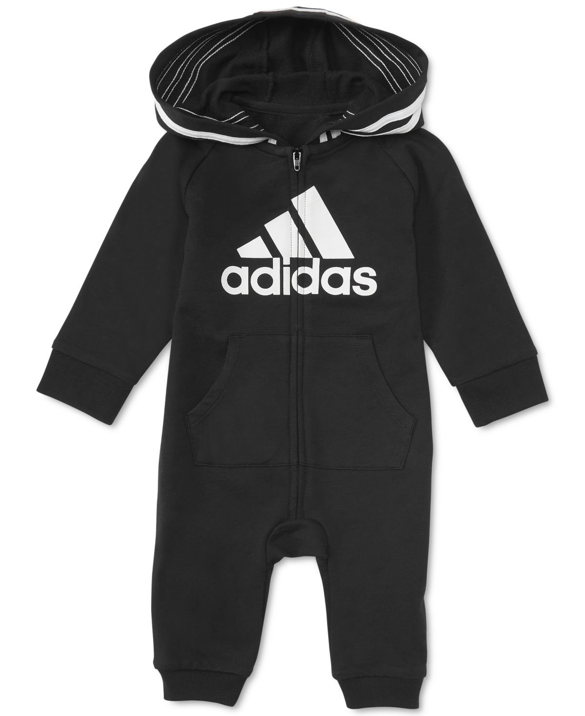 adidas Baby Boys Logo Coverall Grey Heather