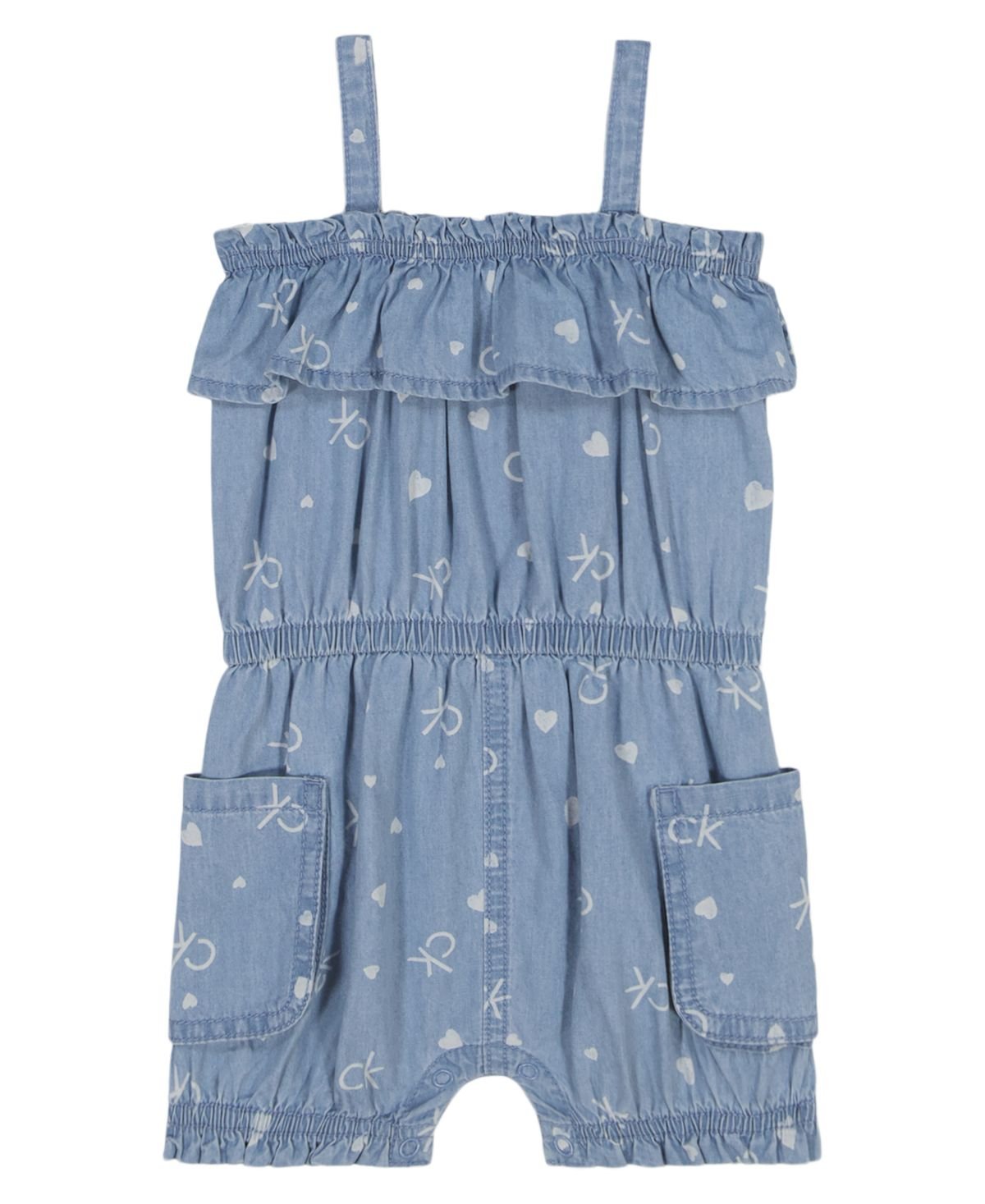 Calvin Klein Calvin Klein Baby Girls Logo P Ocean wash