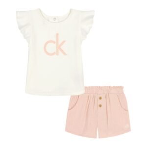 Calvin Klein Calvin Klein Baby Girls 2-Piec Chintz rose, Egret