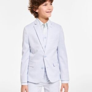 Calvin Klein Big Boys Stretch Ocean Sharksk Light Blue