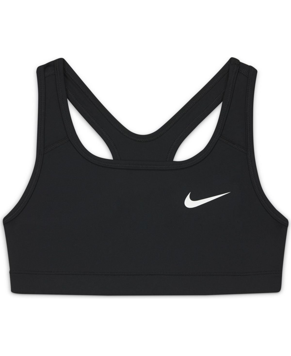 Nike Girls Swoosh Sports Bra Black L 1416