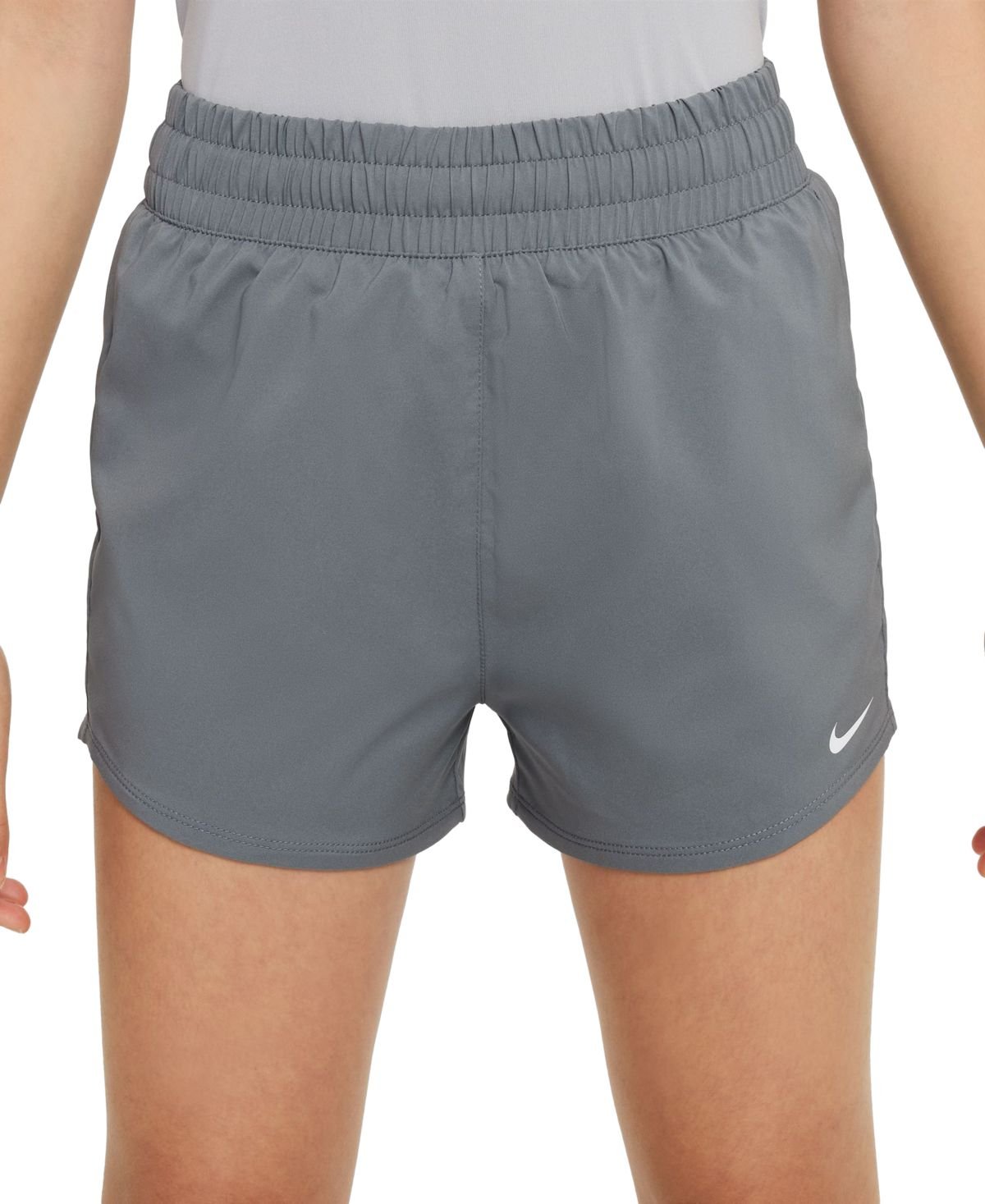 Nike Big Girls One Dri-FIT High-Wai Smoke Grey