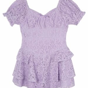 Rare Editions Rare Editions Big Girls Lace D Lilac