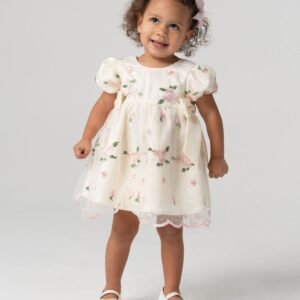 Rare Editions Rare Editions Baby Girls Embro Ivory