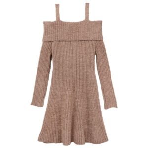 Rare Editions Rare Editions Big Girls Fuzzy Taupe