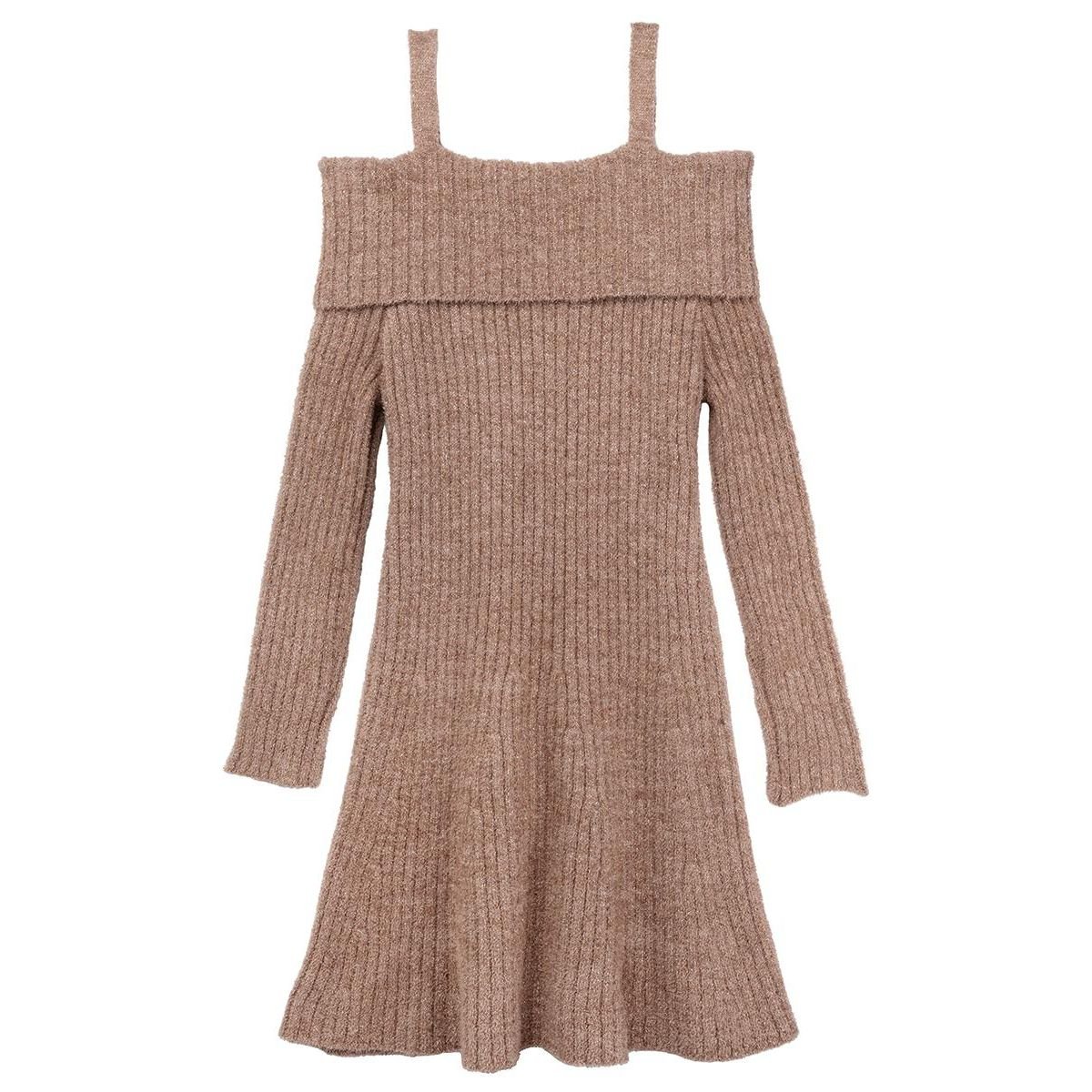 Rare Editions Rare Editions Big Girls Fuzzy Taupe