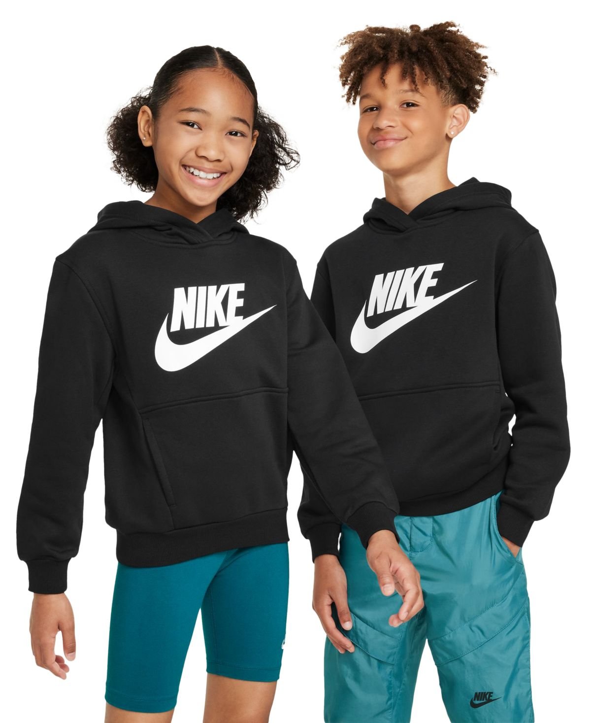 Nike Big Kids Sportswear Club Flee Birch Heather M 1012