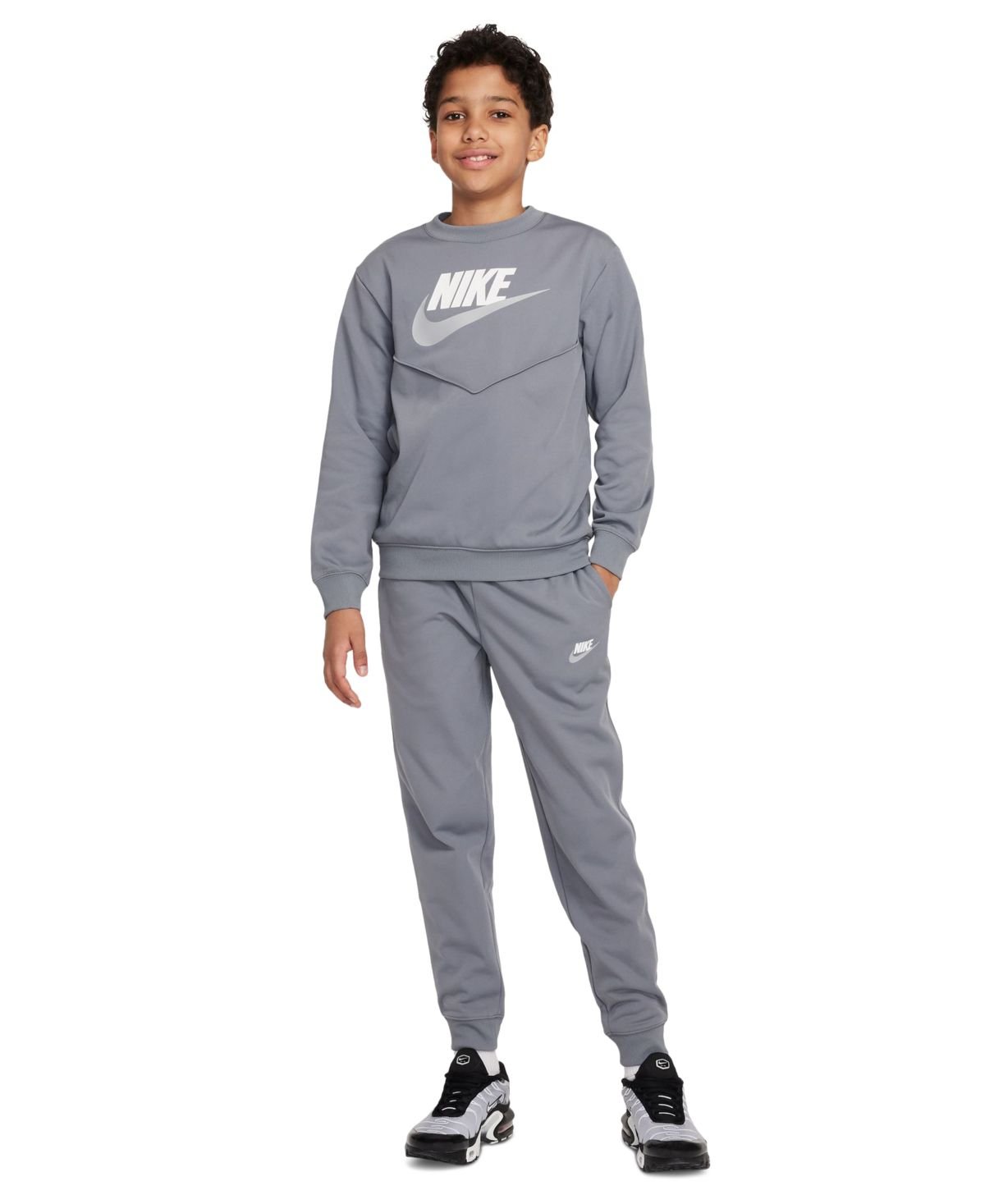 Nike Big Kids Sportswear Tracksuit VintageWhite M 1012