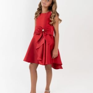 Rare Editions Girls 7-16 Sleeveless Hi-Low D Red