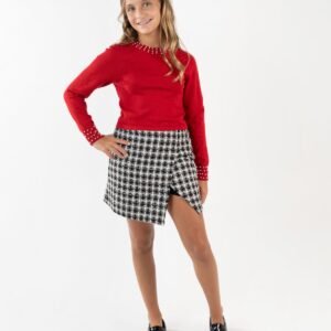 Rare Editions Girls 7-12 2-Piece Embellished RED