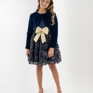 Rare Editions Girls 7-16 2-Piece Sleeveless Navy