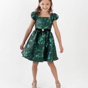 Rare Editions Girls 2T-6X Two-Tone Brocade S Hunter