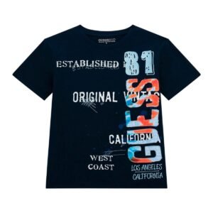 GUESS Big Boys Short Sleeve T- Blue