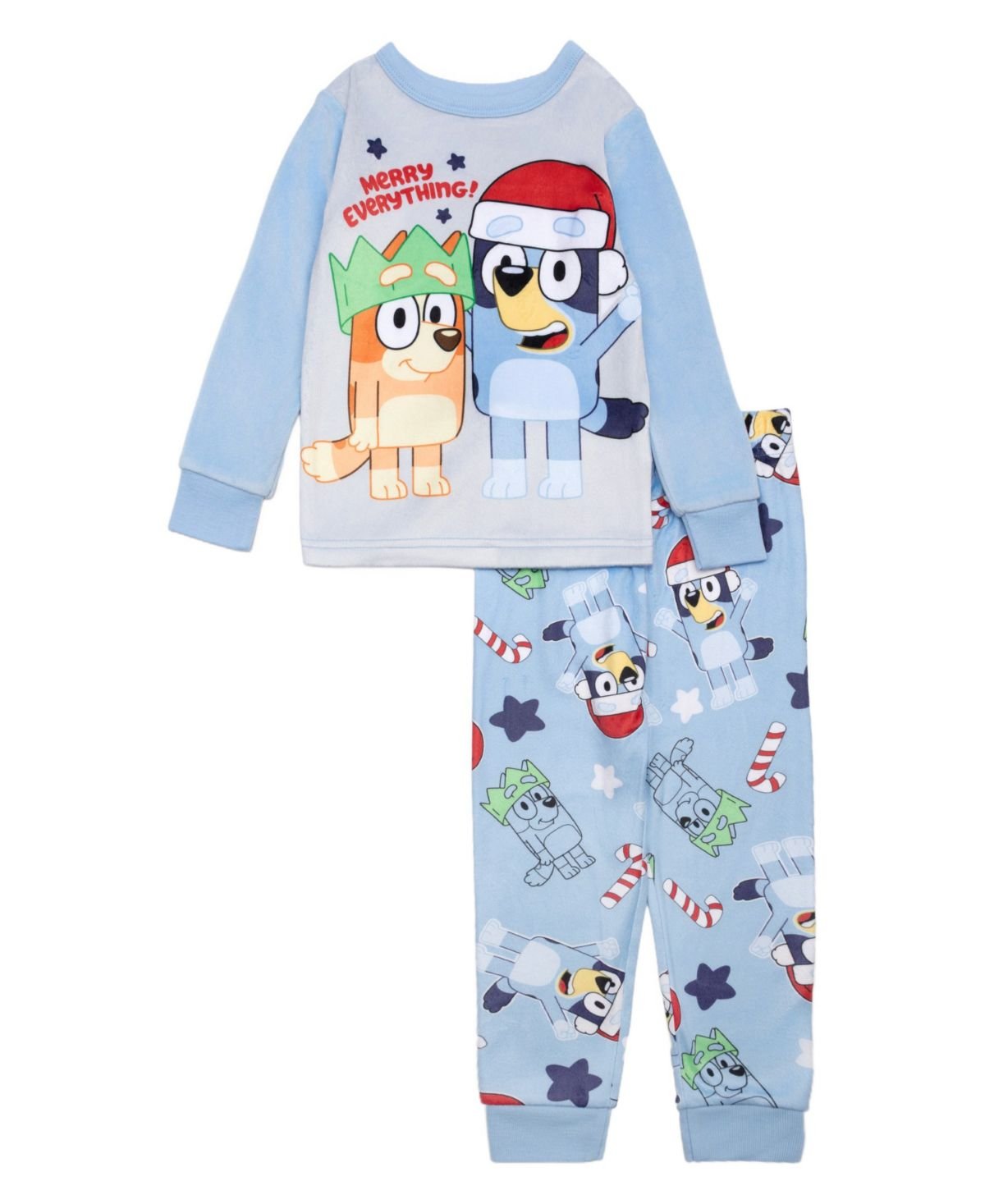 Bluey Boys Toddler 2T-4T 2-Piece Pri Light Blue