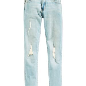 Ring of Fire Distressed Denim Slim-Fit Jean Medusa